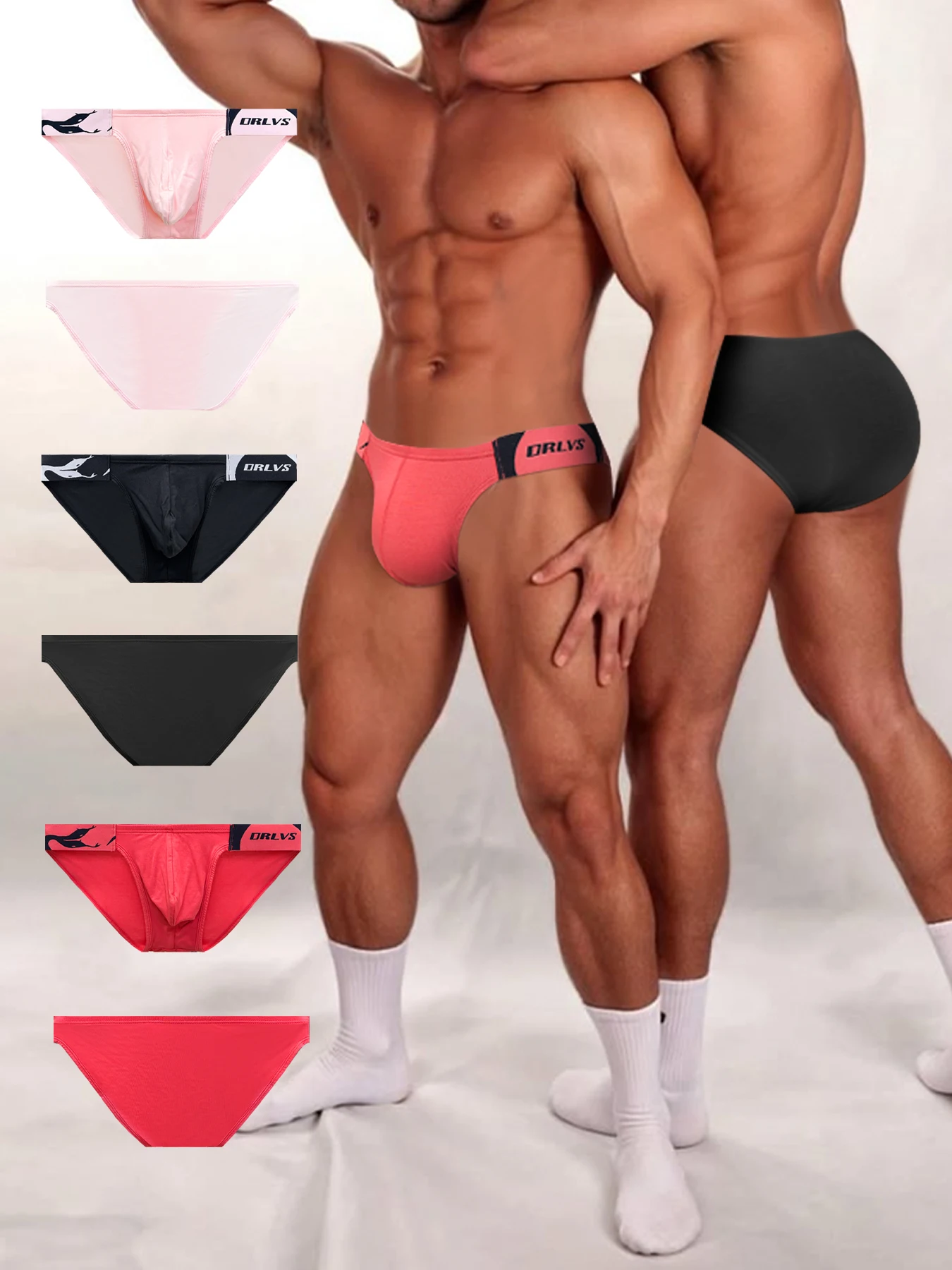 

Men's Fashion Underwears Modal Breathable Comfortable Hip Raise Briefs for Men Snake Print Belt Zodiac Year Red Male Panties