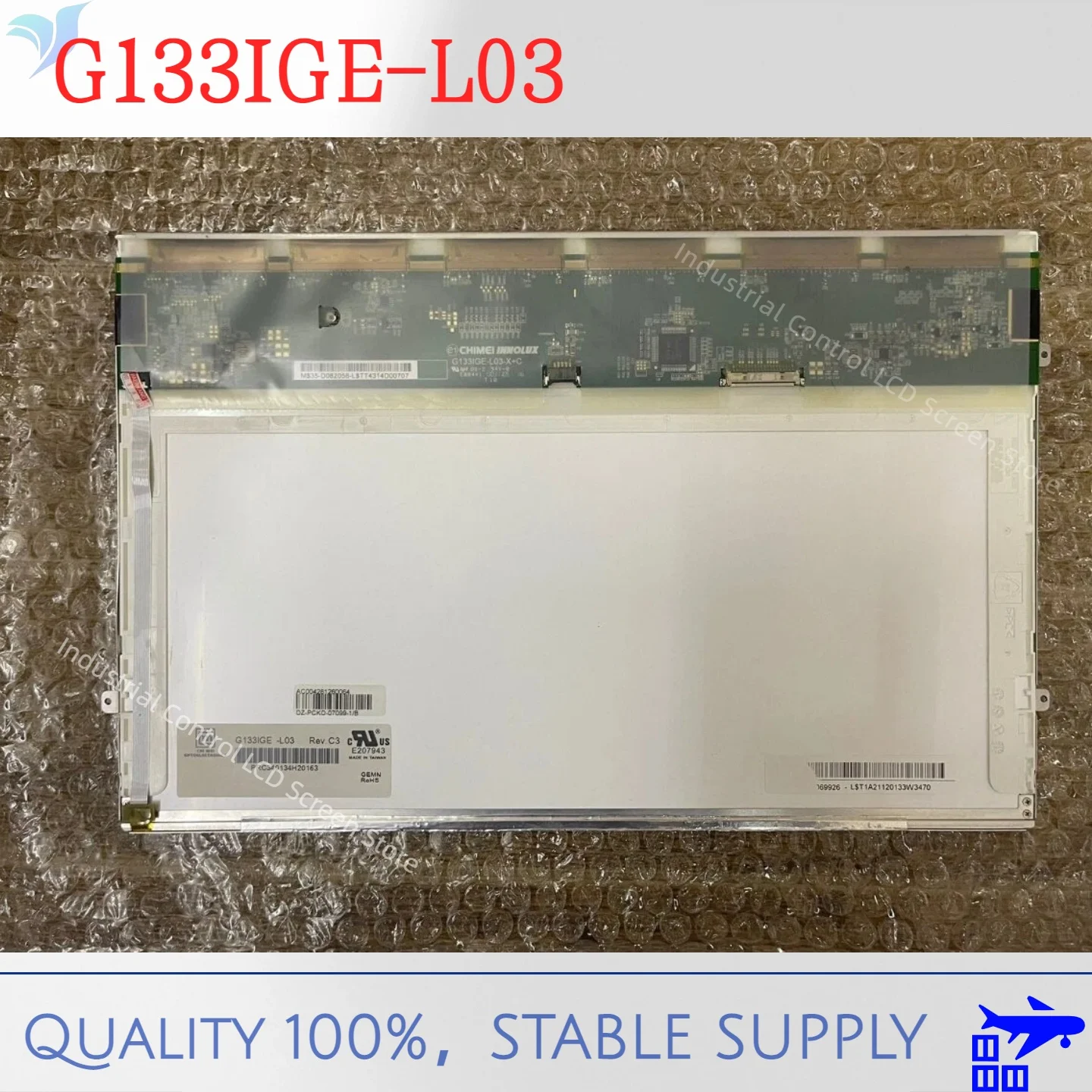 original 13.3 inch G133IGE-L03 13.3 inch medical equipment industrial LCD screen 1280(RGB)×800