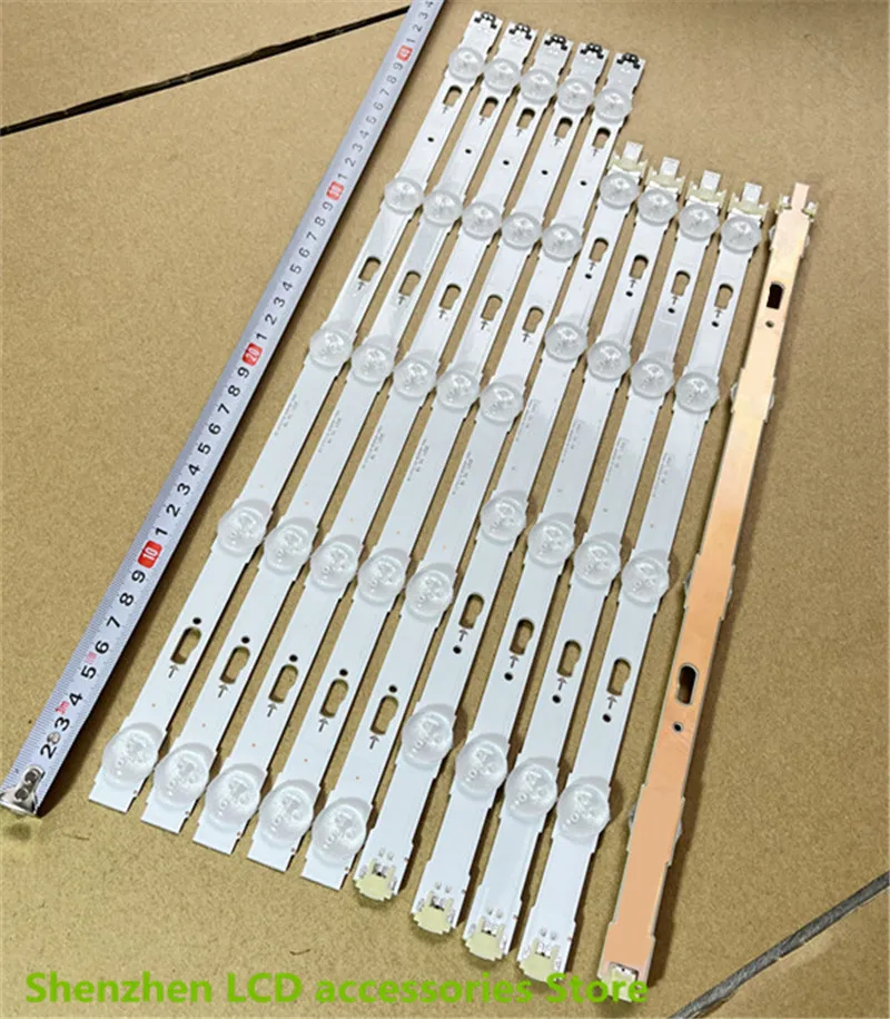 LED Backlight สำหรับ UE40KU6000 UE40KU6100 UE40MU6000 UE40MU6120 UE40JU6000 UE40JU6500 V5DU-400DCA 400DCB-R1 803มม.9LED 3V