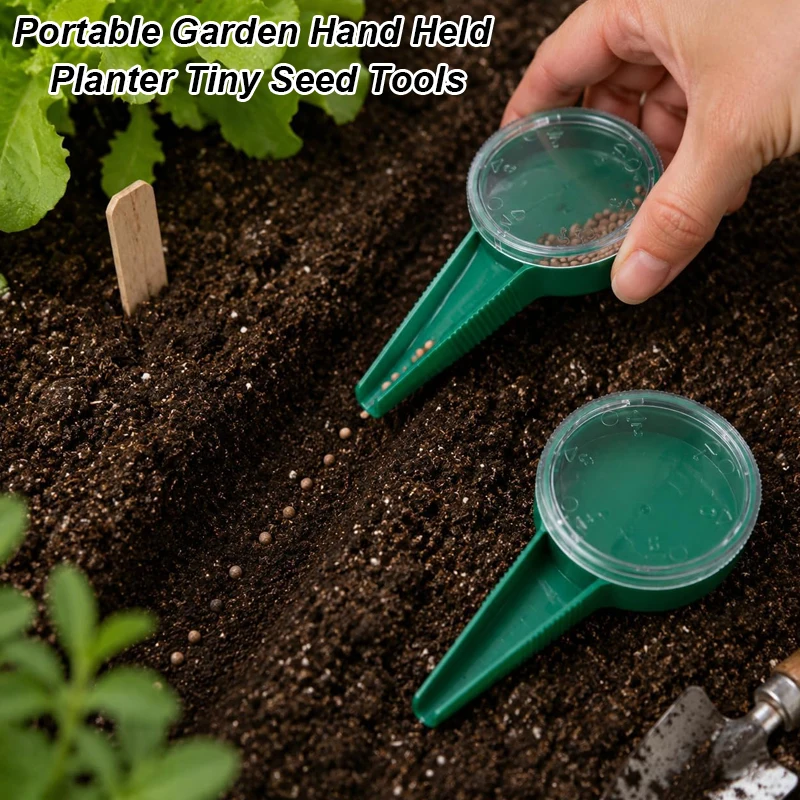 Portable Mini Garden Hand Held Planter multifunction gardens planting Tiny Seed Tools 5 File Adjustable Sowing Seeder Dispenser