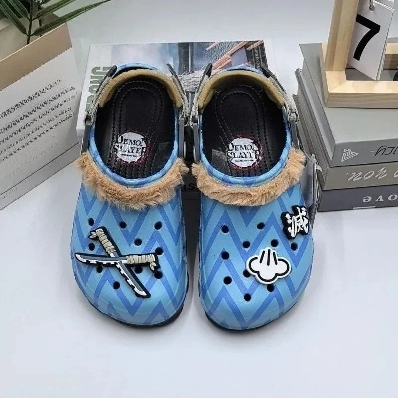 New Oni Blade Inosuke Sandals Handsome Non-Slip Sandals Trendy Fashion Slippers Anime Peripheral Cute Holiday Gifts Wholesale