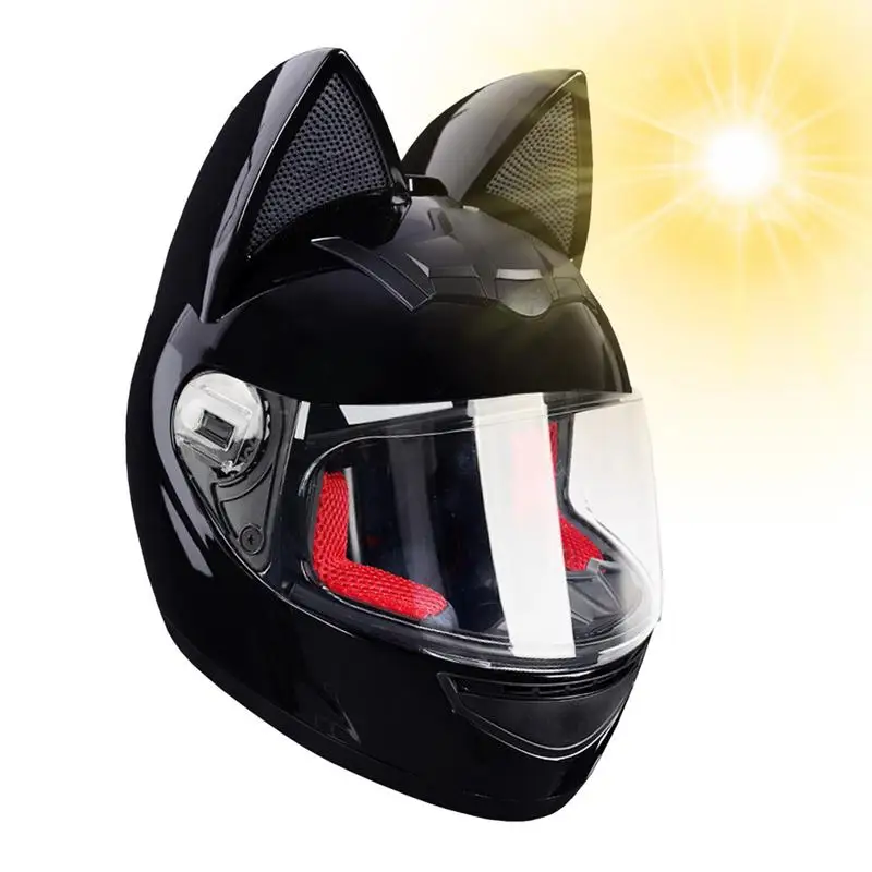 

Cat Ear Helmets Full Face Motorcycle Helmets Cat Ear Offroad Helmets Women Full Face Motorcycle Helmets For Dirt Bike Locomotive