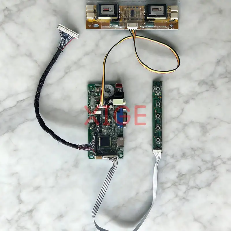 

Для LTM200KT01 M200O1 LTM200KP01 LM200WD1 Комплект платы контроллера привода дисплея DIY 1600x900 4-CCFL 1600*900 30 контактов LVDS VGA + HDMI