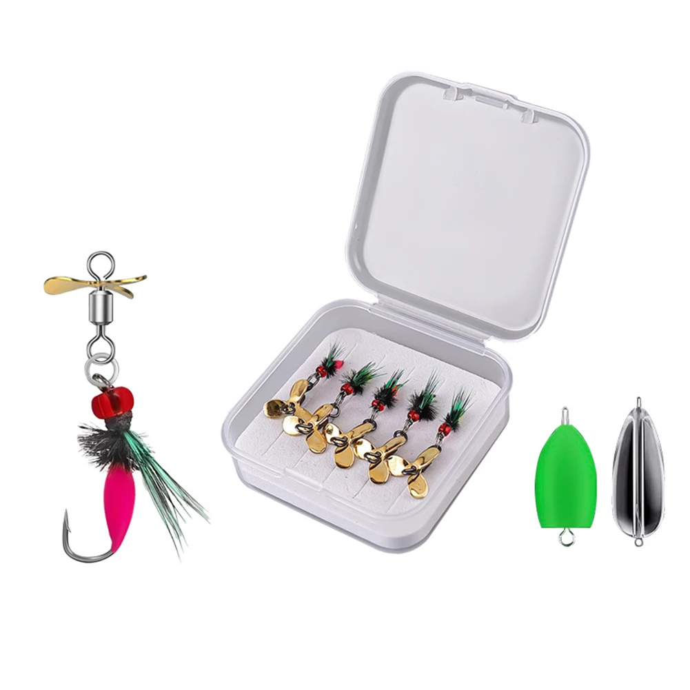 5 قطعة يطير الصيد إغراء مع هوك الذباب الاصطناعي الحشرات الطعوم هوك سبينر الترتر ل سمك السلمون المرقط باس سمك السلمون الصيد الطعوم التبعي