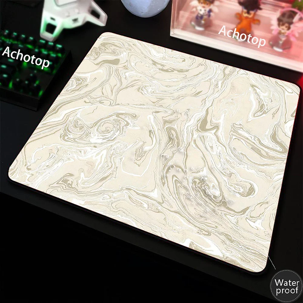 

Marble 100% Waterproof Mechanical Keyboard Gamer Desk Mat Mouse Pad 400x450 Mice Keyboards Computer Peripherals Office Mousepad