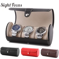 Portable Travel Watch Organizer Roll Case 3 Slots Watch Storage Pouch Jewelry Box Suitable for Mechanical,Smart, Quartz Watch