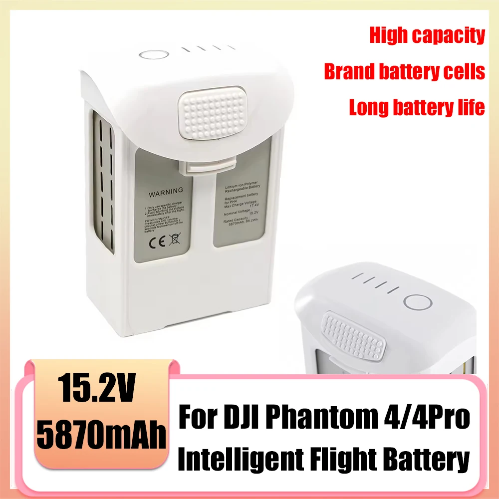 Phantom 4 Intelligent Flight Battery 5870mAh Long Lasting Battery Compatible with the Full Phantom 4 Series with the New 0 Cycle