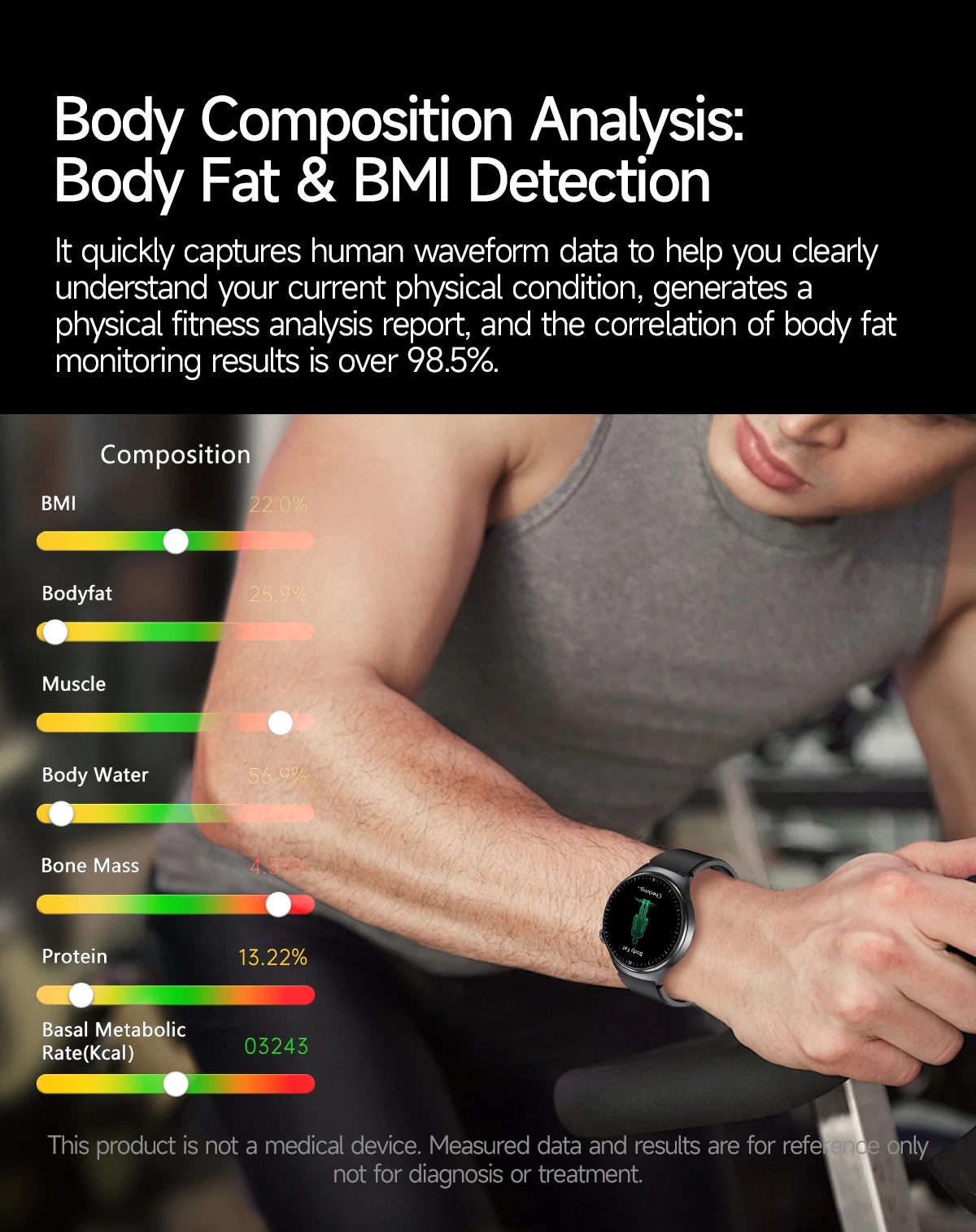 2026 Neue KI-Gesundheitsdiagnose EKG Smartwatch für Männer und Frauen, Harnsäure, Lipide, Blutdruck, HD AMOLED-Bildschirm, Anruf-Sport-Smartwatch – Detail 11