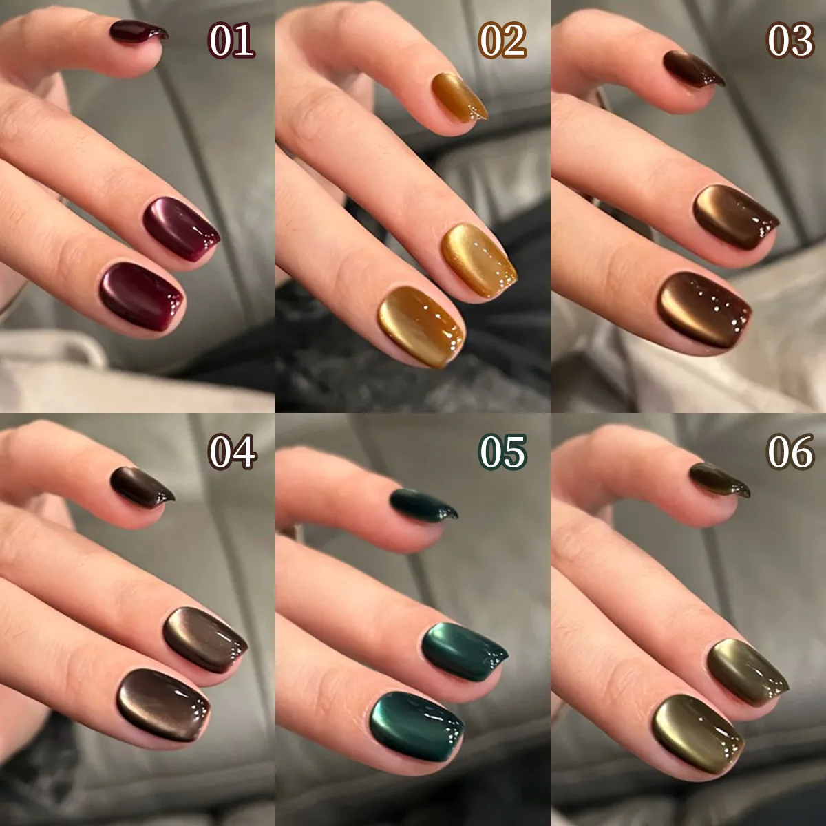 XEIJAYI 10ML  Ancient Egypt  Brown Cat Eye Gel Nail Polish Christmas Nails Professional Semi Permanent Varnish 2024 New Style