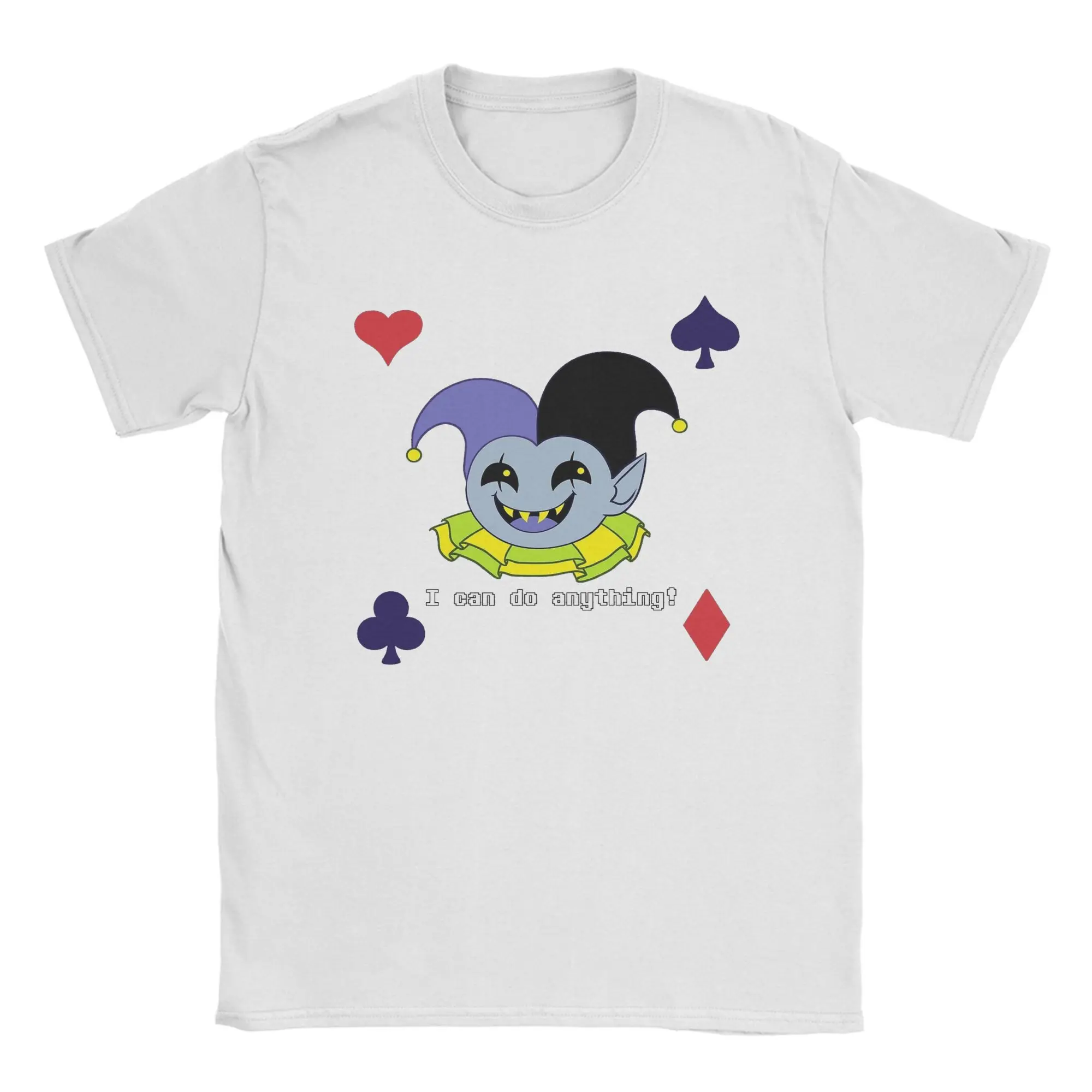 

Streetwear T-Shirt Summer Deltarune Game Jevil T Shirts Cotton Tshirt for Couple Y2K Retro Plus Size Short Sleeve Top Tees