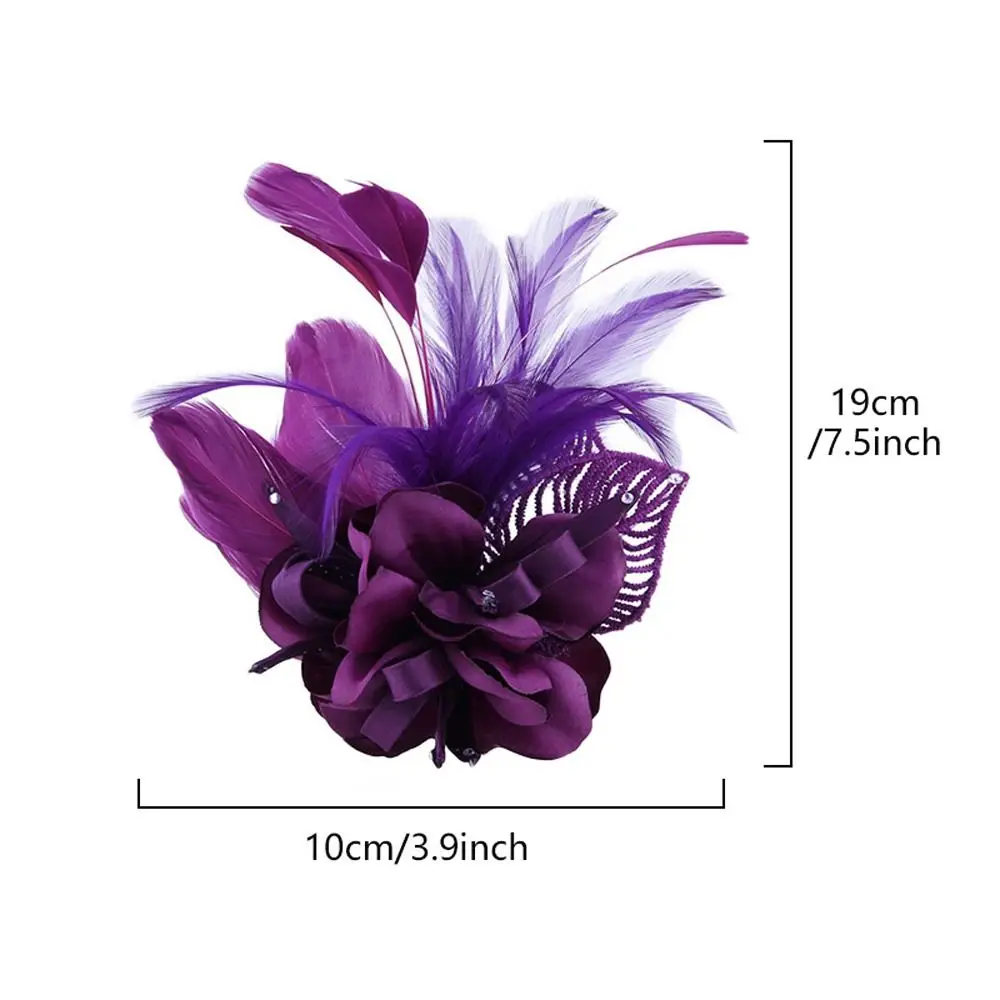Female Cloth Niche Design Fashion Jewelry Feather Korean Style Brooch Wedding Jewelry Women Flower Brooch Vintage Brooch