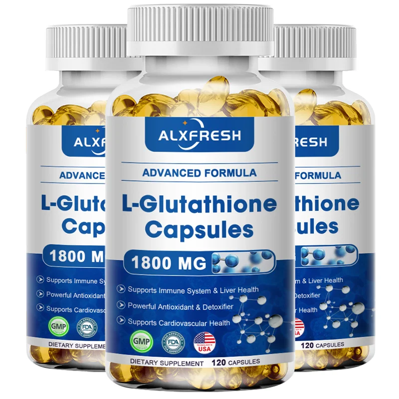 

Alxfresh Glutathione Collagen Capsules, Antioxidants - Healthy Skin and Complexion, Non-GMO, Gluten-Free