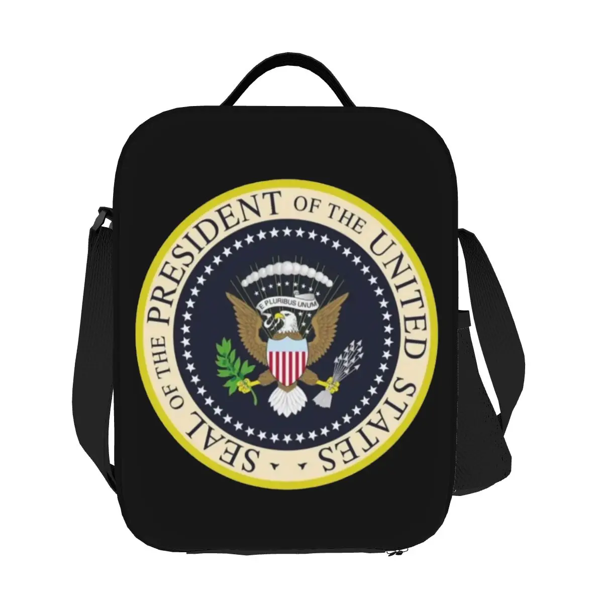 

Seal Of The President Of The United States Lunch Bags Insulated Bento Box Waterproof Lunch Tote Leakproof Picnic Bags Cooler Bag