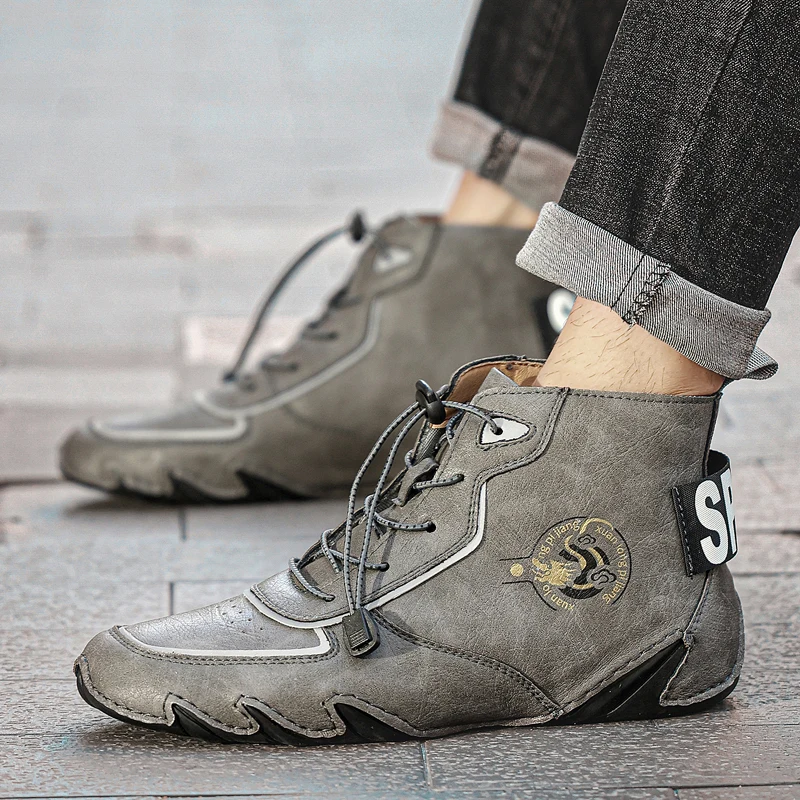 أحذية شتوية للرجال أحذية رياضية دافئة مقاومة للماء وغير قابلة للانزلاق - شباشب شتوية أحذية تنس للرجال #5