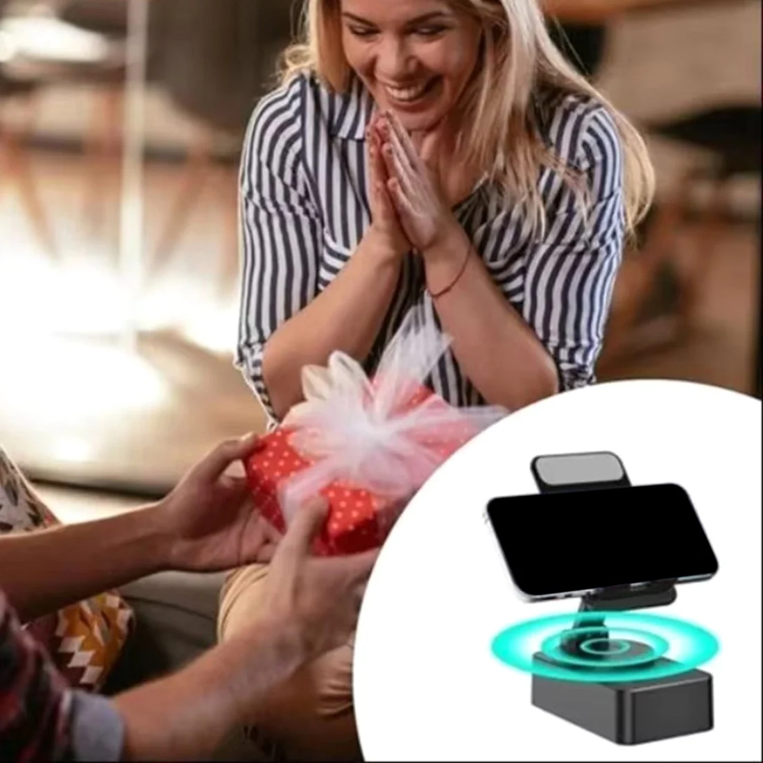 A56K Rechargeable Portable Speaker Magnetic Bluetooth-Compatible Speaker with RGB Light Small Speaker for Camping Parties A