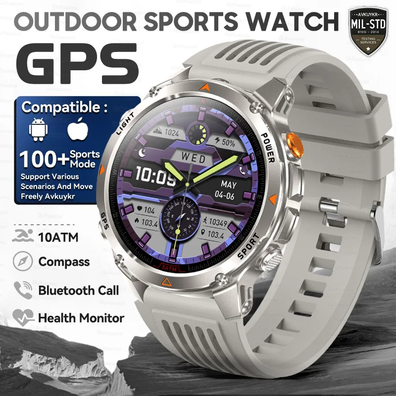 T-Rex 3 Pro Militaire kwaliteit AGPS Smart Watch 10ATM Waterdicht Dual-band GNSS Kompas Hoogtemeter AMOLED Zwemmen Sport Smart Watch Heren