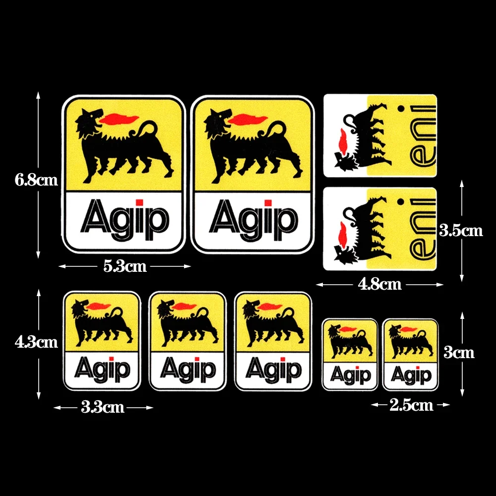 Наклейки для мотоцикла AGIP Eni, масло, смазка, ламинированная, Aprilia, графическая Светоотражающая наклейка для KTM YAMAHA Kawasaki Suzuki Honda BMW