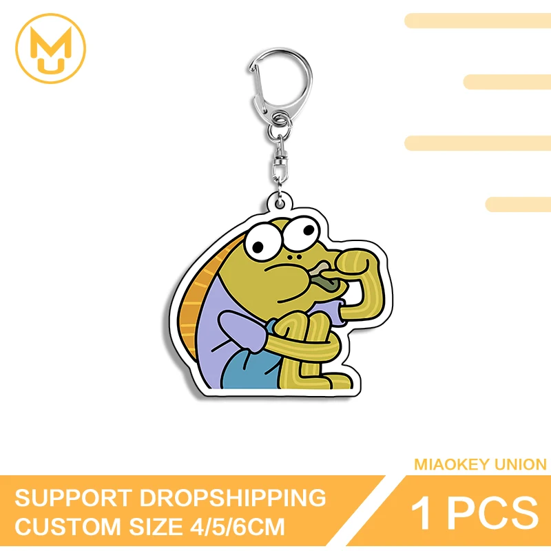 Ugly Fish Adorably Silly Enchanting Acrylic Keyring Kawaii Sitting With Legs Hugged For Backpack Clothes Hat Jewelry Gifts