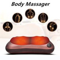 Head Massager Car Home Cervical Shiatsu Massage Neck Back Waist Body Electric Multifunctional Massage Pillow Cushion