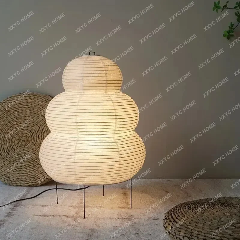 

Japanese-style LED Rice Paper Table Lamp, Noguchi Three-tone Light Eye Protection Japanese Lamp, Living Room, Hotel Bedroom, Bed