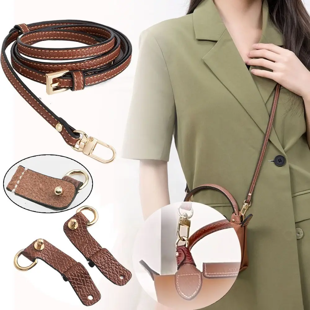 Punch-free Transformation Conversion Genuine Leather Strap Handbag Belts Hang Buckle Crossbody Bags Accessories For Longchamp