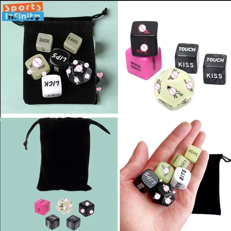 Colored Dice Set Date Night Dice Game Idea Romantic Couple Date Night Game Action Decision Dice Games for Couple Sex Dices