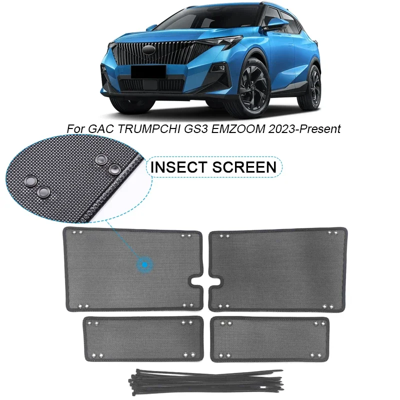 

Car Insect-proof Air Inlet Protection Cover For GAC TRUMPCHI GS3 EMZOOM 2023-2025 Insert Vent Racing Grill Filter Net Accessory