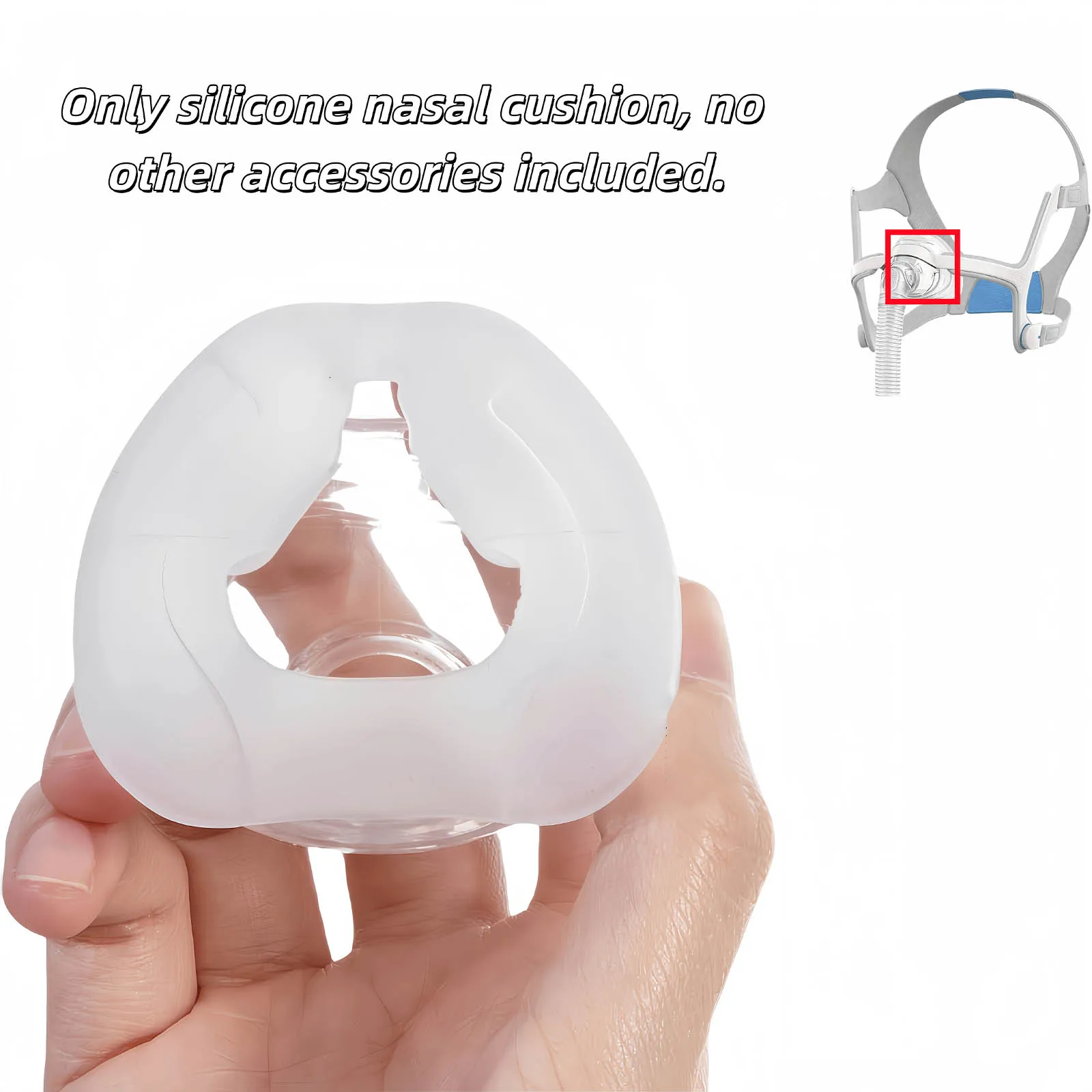 N20 Nasal Cushion - ResMed AirFit N20 Cushion - Nasal CPAP Mask Cushion Replacement-Soft Silicone - CPAP Accessories