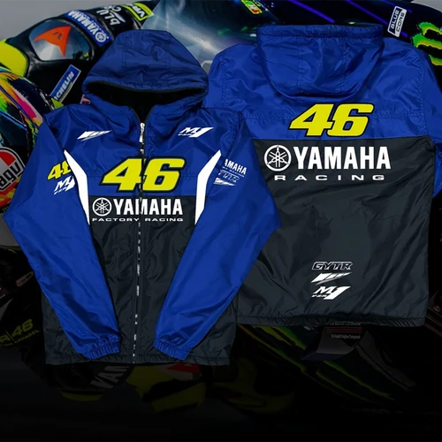 2026 nuevo Yamaha 46 equipo de carreras de motocicletas Sudadera con capucha con cremallera Otoño/Invierno hombres mujeres de gran tamaño transpirable cómodo Top