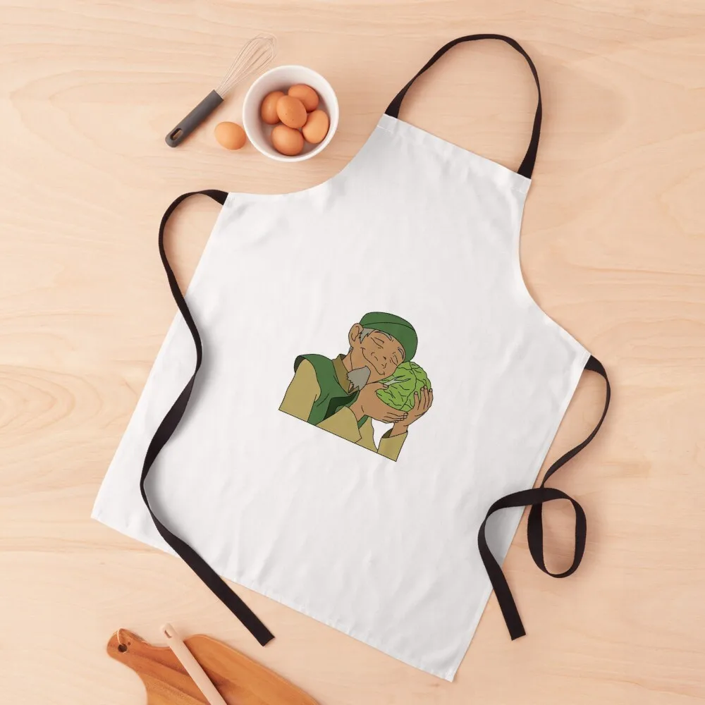 

Cabbage Man Apron painting Household Items Costume Waiter Apron