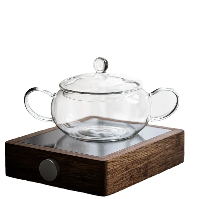 

ZL Borosilicate Heat-Resistant Boiled Glass with Lid Tea Basin Tea Set Sterilizing Pan