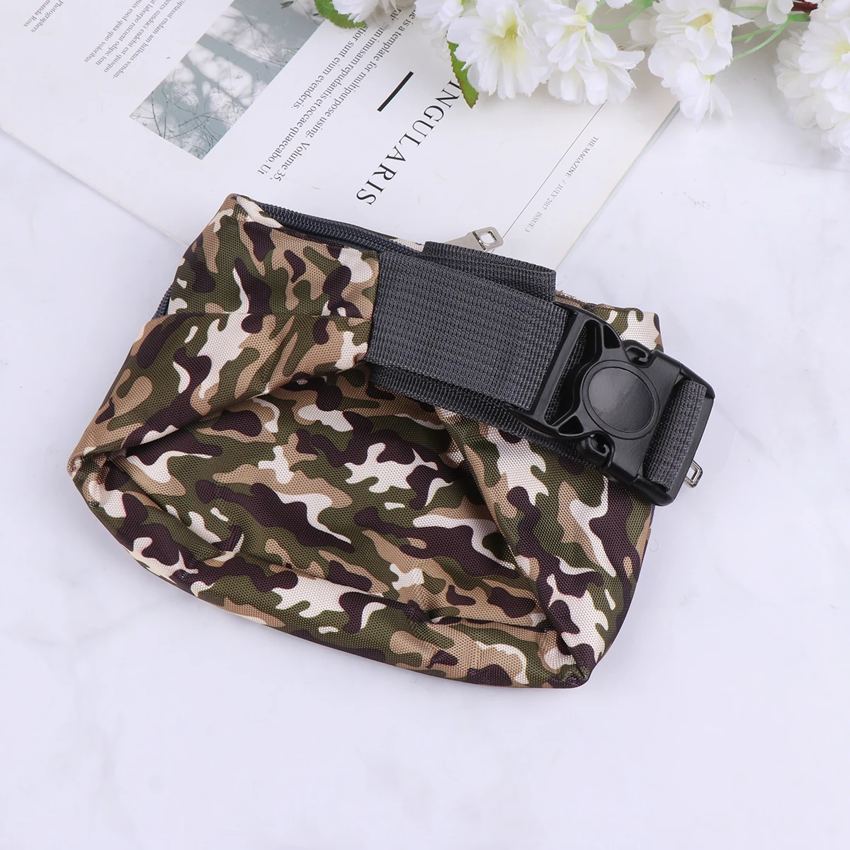 Adjustable Camouflage Fanny Pack Waist Pack Lightweight Outdoor Sports Chest Bag Multifunctional Storage for Travel