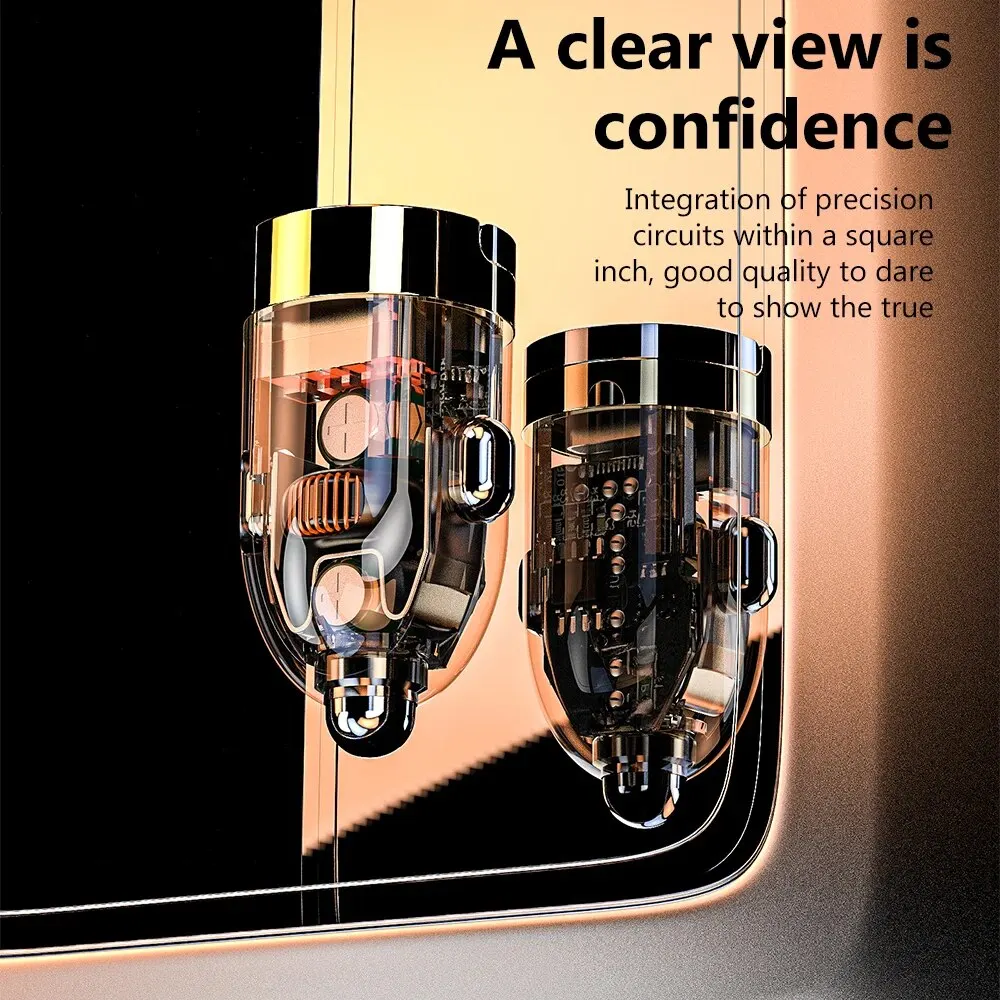 هاتف شاومي غير مرئي شفاف من النوع C شحن سريع QC3.0 PD #4