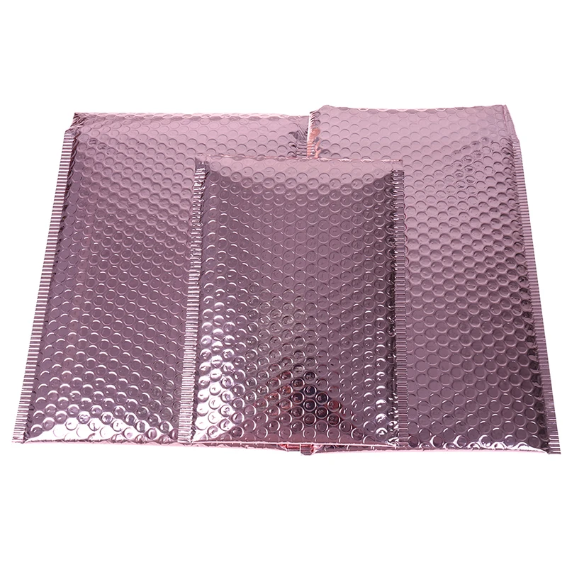 10 Rose Gold METALLIC Bubble Mailers Envelopes Gift Self-Sealing Envelopes