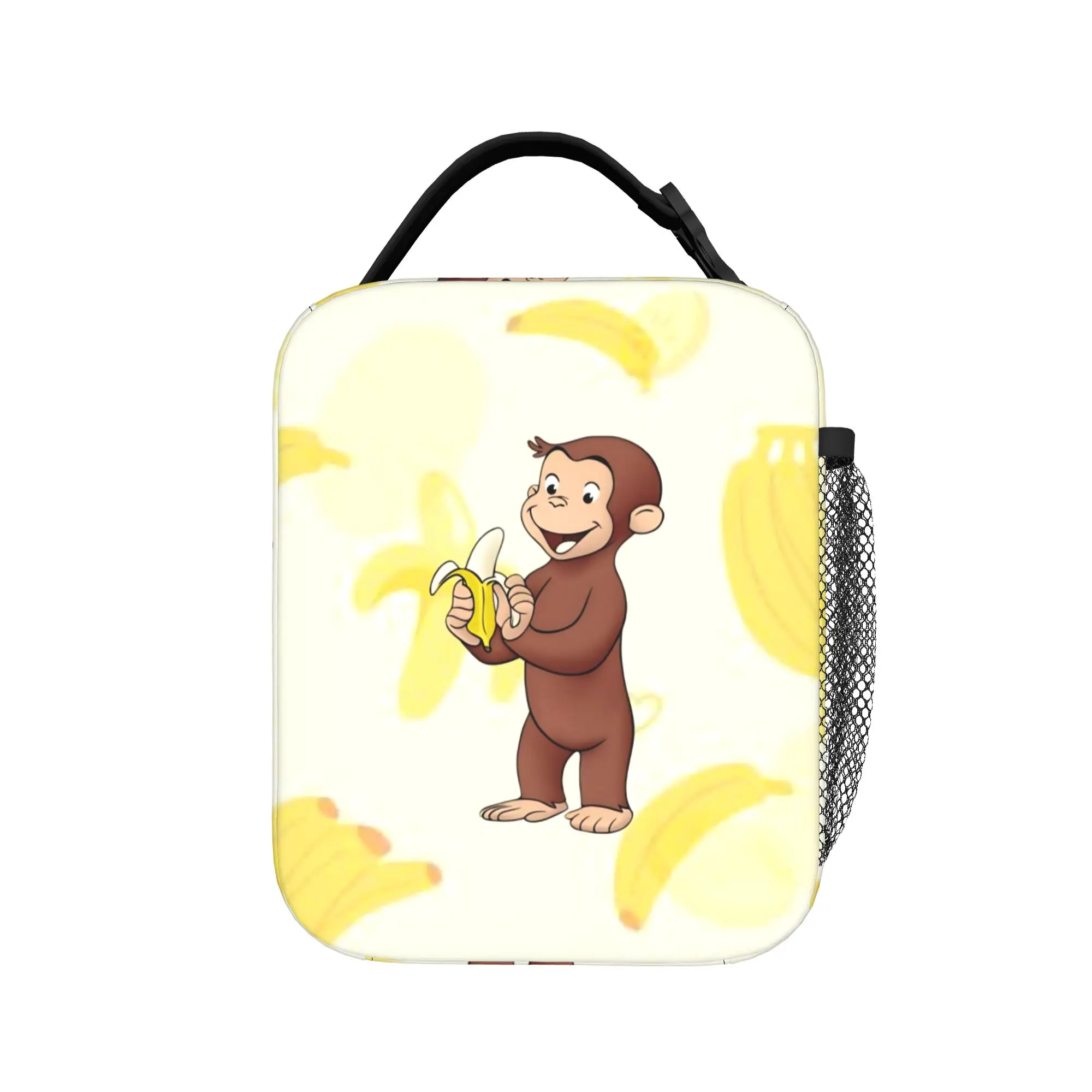 Curious Georges Monkey Cartoon Thermal Insulated Lunch Bags for School  Portable Food Bag Container Cooler Thermal Lunch Boxes