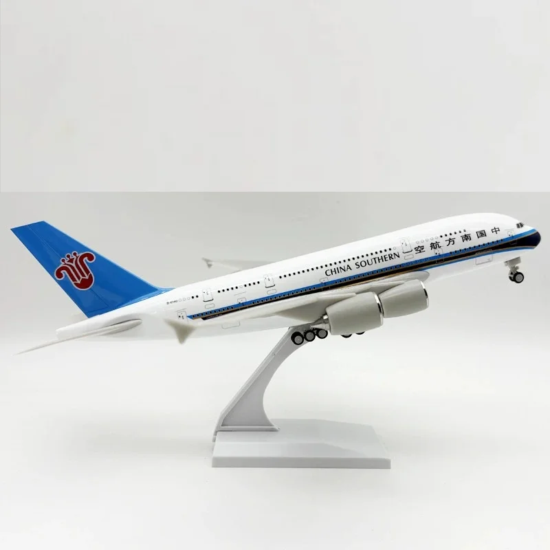 يموت الصب نموذج طائرة 30 سنتيمتر الراتنج A380 الصين الخطوط الجوية الجنوبية B737 عرض نموذج مصغر لعبة طائرة ديكورات منزلية #5