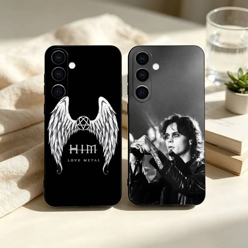 H-HIM Ville Valo Band   Black Soft Silicone Phone Case For Samsung Galaxy A71 A72 A73 A51 & Other Related Models