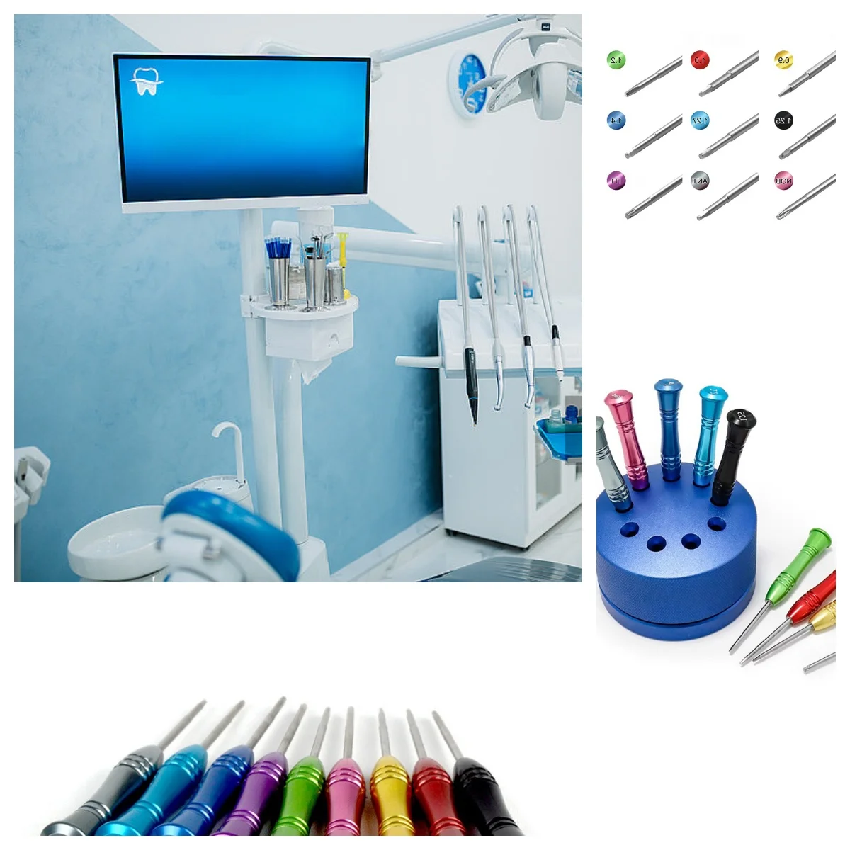 

9pc/set Dental Implant Screw Driver Dentistry Tool Implant Screw Driver Dentistry Tool Kit Micro Screwdriver