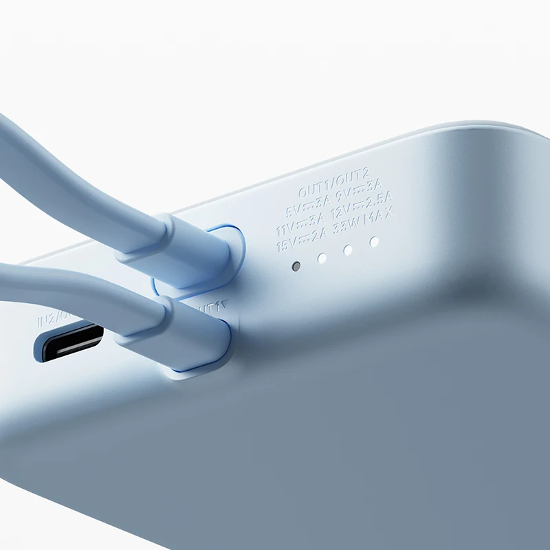 باور بانك لاسلكي مغناطيسي من Xiaomi 10000 كابل مدمج 33 وات USB-C 7.5 وات شحن لاسلكي Qi لهاتف iPhone 16 15 Xiaomi 15 14