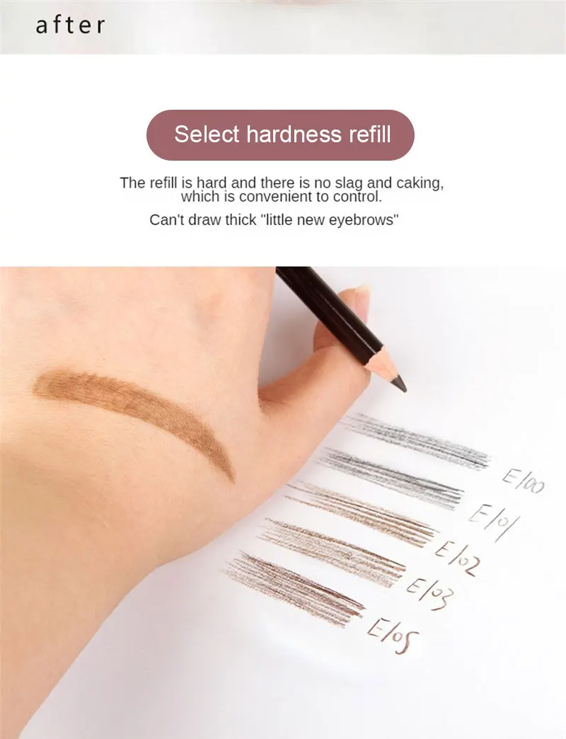 Smooth Sweatproof Not Easy To Smudge Ultra-fine Eyebrow Pencil Exquisite Waterproof Eyebrow Pencil Water Proof Nature Lasting