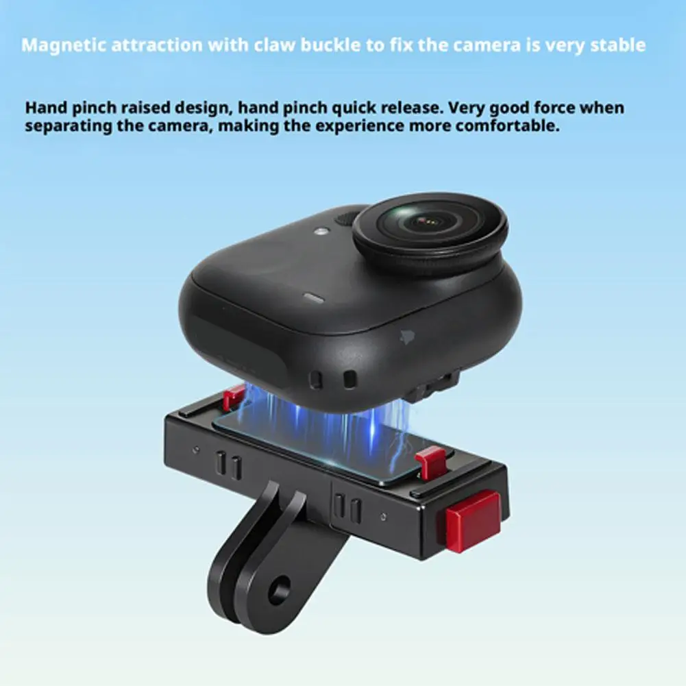 Magnetic Quick Release Adapter Mount Bracket Expansion Base Holder for Insta360 GO Ultra Sports Camera Accessories V5R3