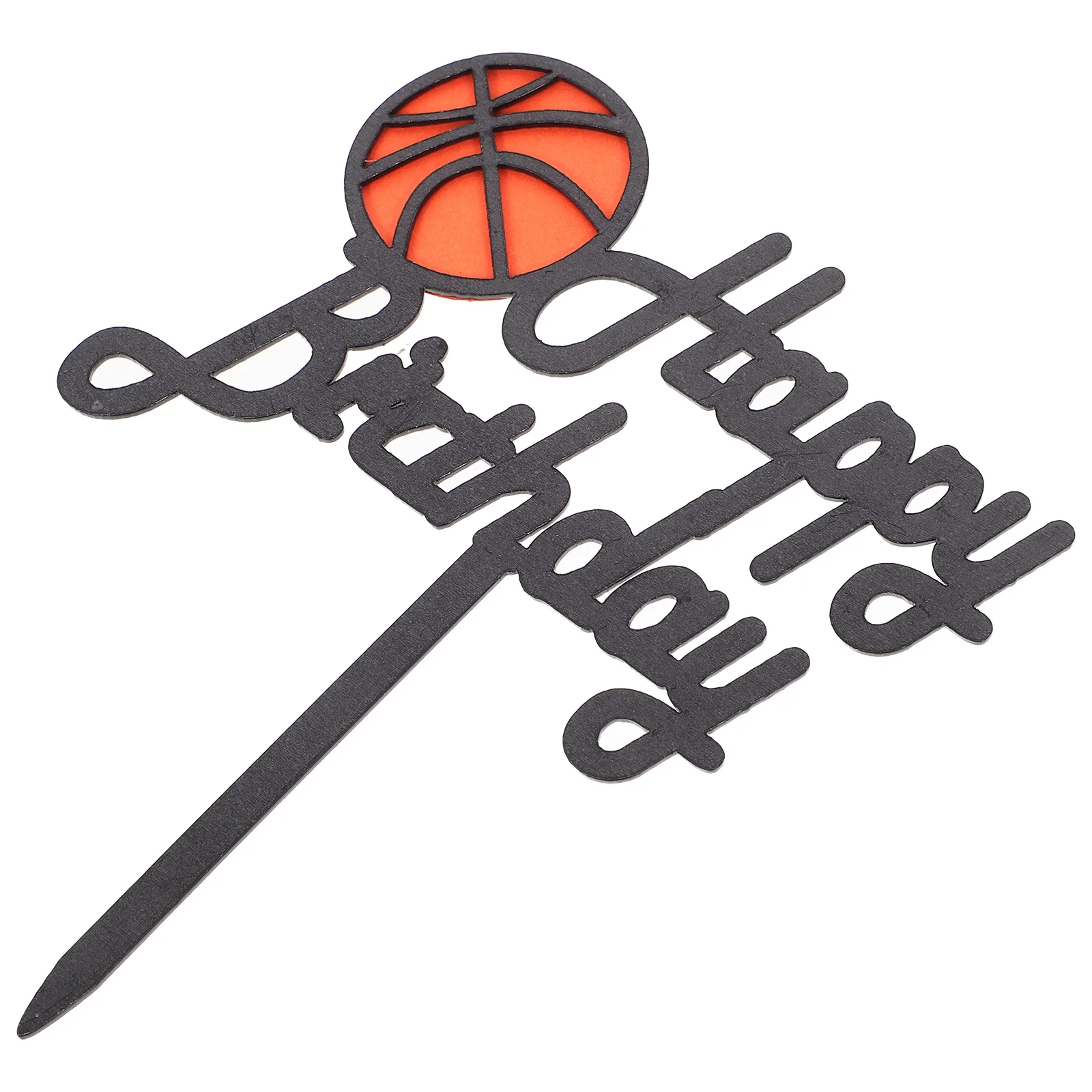 

Basketball Birthday Cake Decoration Acrylic Topper Perfect Party Cupcake Decoration Dessert Pick Happy Birthday Cake Supplies