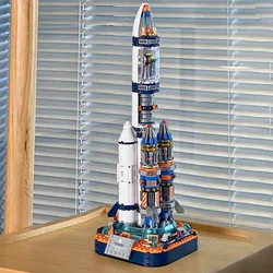 JK8501 Space Exploration series Zang-grade building blocks Super space rocket model assembly children's building blocks toy