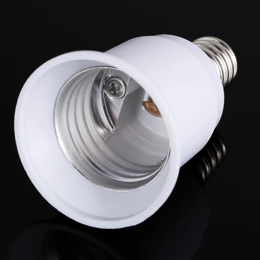 5pcs E14 to E27 LED Light Bulb Socket Adapter Durable Material 220V 230V Simple Practical Long Service Life