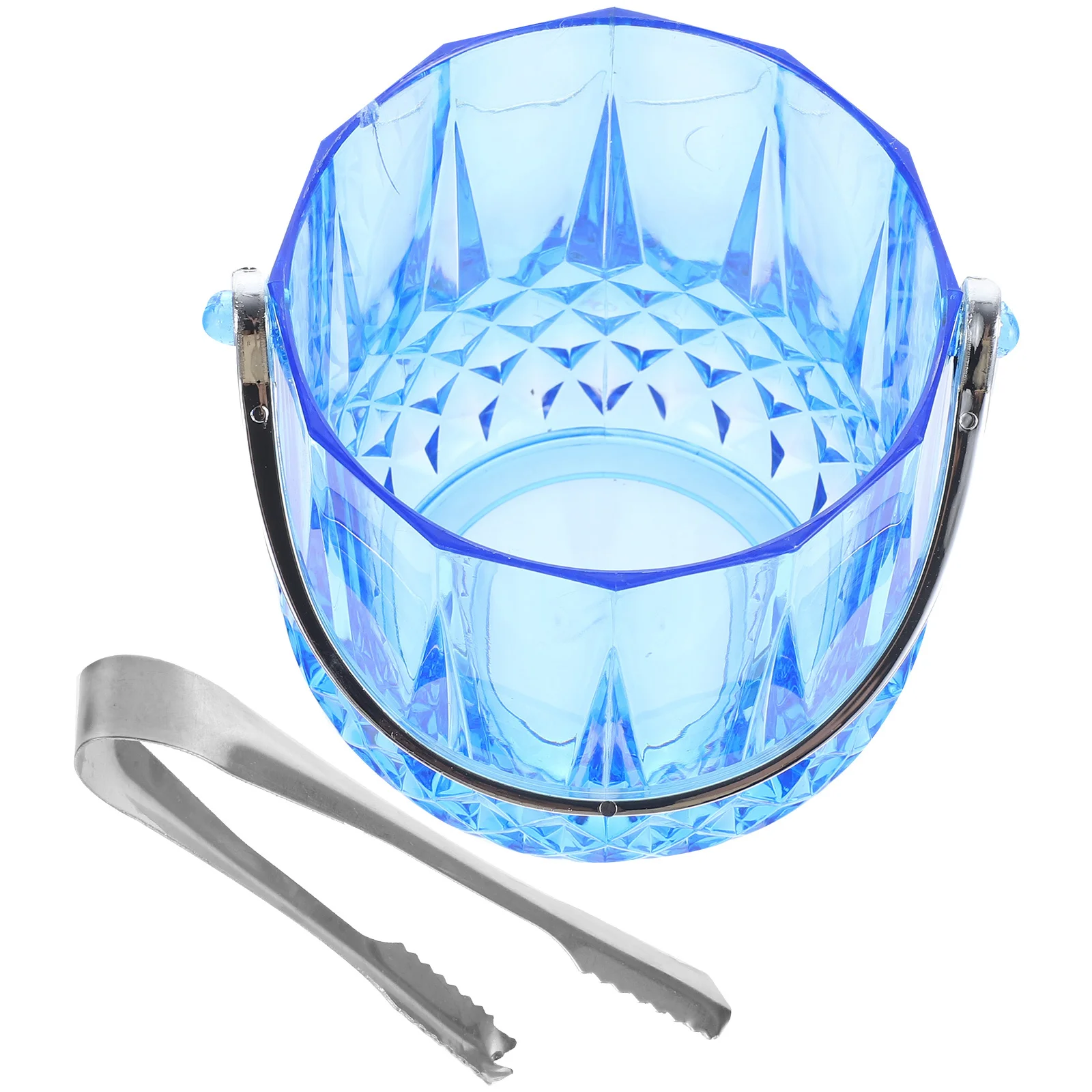 

Large Capacity 1150ml Ice Cube Barrel with Stainless Steel Tongs for Family Gatherings and Bar Supplies Ice Cube Bucket