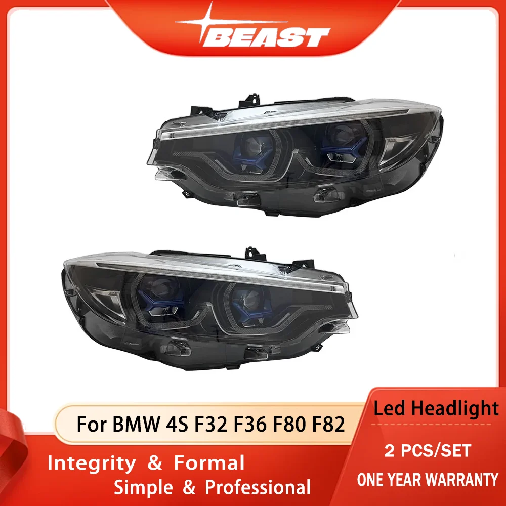 

Plug and Play With light assembly Car Lamps For BMW F32 F36 F80 F82 4Seires Upgrade M3 M4 Style LED Headlight