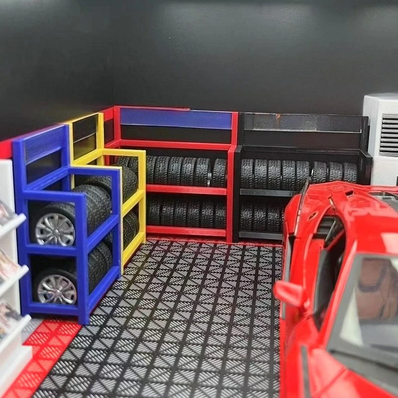 Diorama 1/18 Reifenständer-Mod – Workshop Tools Toy Bewertung und Preis