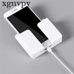 xgnvpy Remote Control Storage Box Simple Punch Free Table Side Wall Hanging Air Conditioner Remote Board Bedside Phone Holder