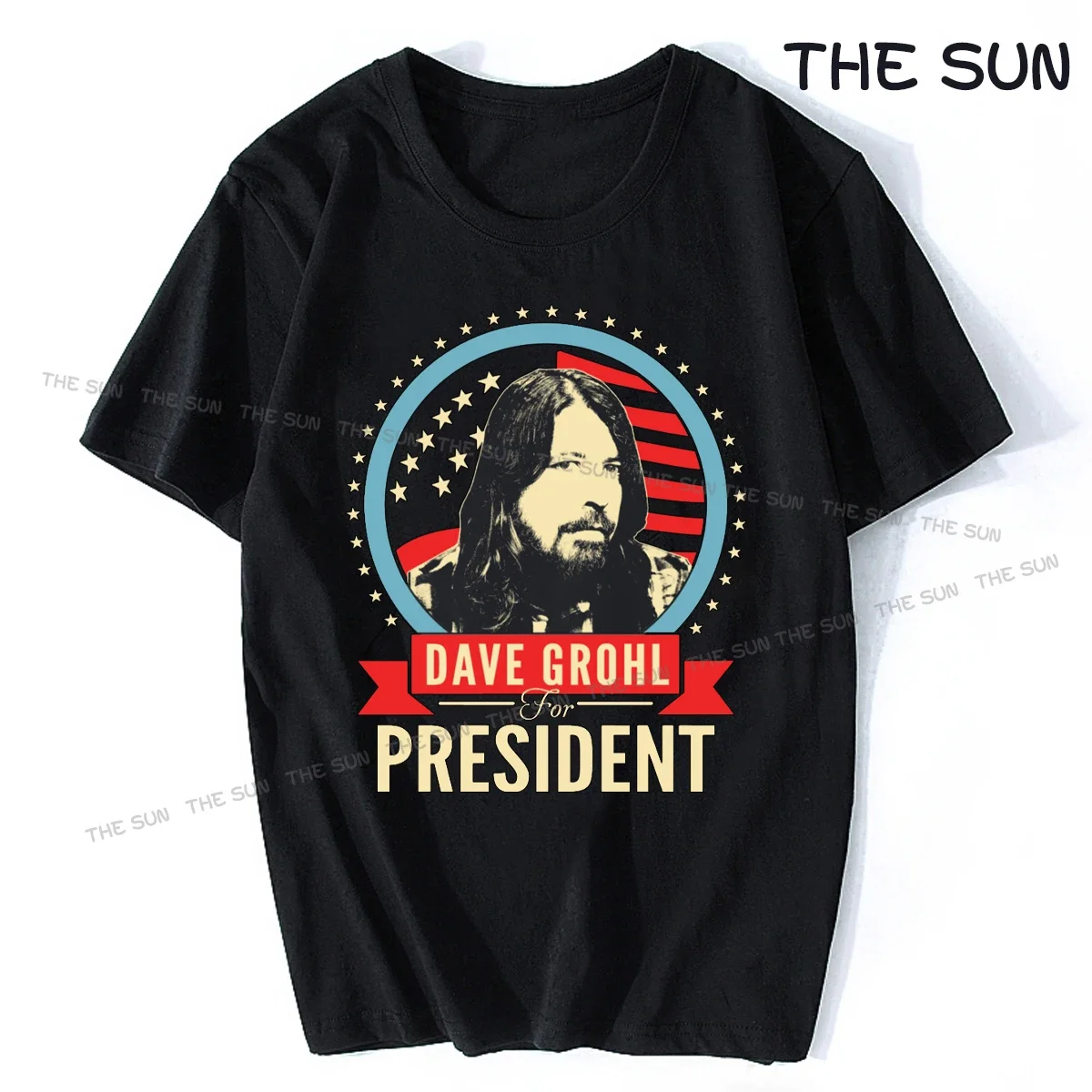 Dave Grohl T Shirt Man Printing Family T-Shirt Spring Autumn Classical Fitted Mens Tshirt  Vintage   T Shirts for Men Cotton