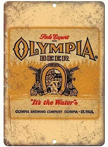 1 PCS,Olympia Beer St. Paul MN Man Cave Décor Retro Ad Retro Metal Tin Signs Beer 8X12 Inches